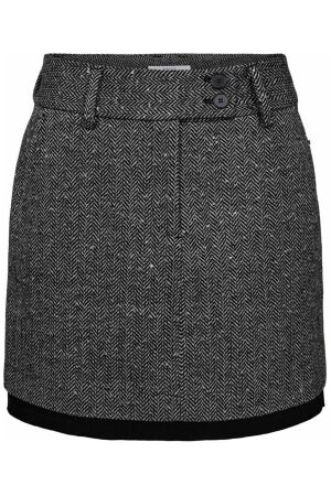 Haute L'amitié Herring Sequin Crop Skirt Black Haute L'amitié Herring Sequin Crop Skirt Black