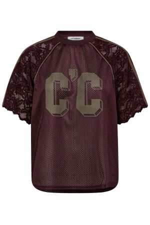 Co'Couture TreyCC Lace Tee 154-Walnut Co'Couture TreyCC Lace Tee 154-Walnut