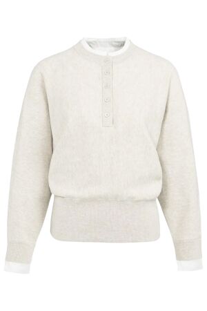 YAYA Sweater met kraagdetail 990402