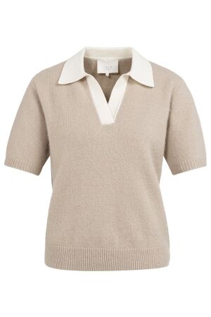 YAYA Trui met kraag en korte mouwen 99043