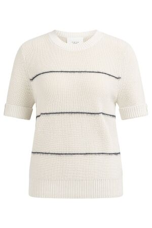 YAYA Trui met fluffy strepen 939231