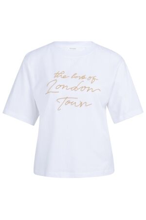 YAYA T-shirt met flockprint 309151