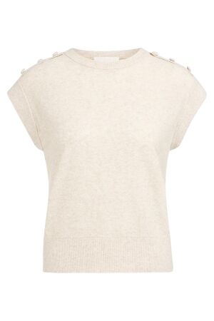 YAYA Towel knit sleeveless sweater 990582 YAYA Towel knit sleeveless sweater 990582