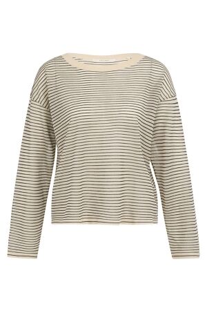 YAYA Fine knitted stripe sweater ls 990581