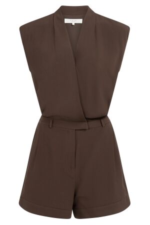 YAYA Woven sleevless playsuit with 91216