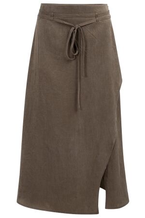 YAYA Woven midi skirt with wrap eff 99070 YAYA Woven midi skirt with wrap eff 99070