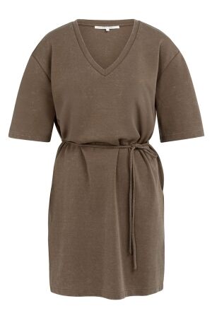 YAYA Jersey v-neck dress with washe 99070