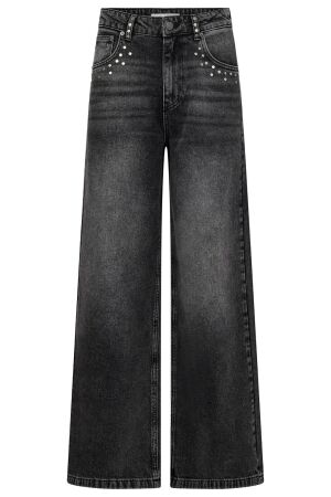 Co'Couture VickyCC Stud Wide LL Jeans Black