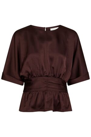 Neo Noir Annegret Heavy Sateen Blouse 174 Burgundy Neo Noir Annegret Heavy Sateen Blouse 174 Burgundy