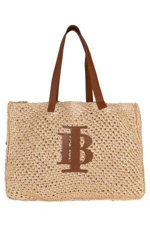 Ibana Avelynn, raffia shopper Caramello