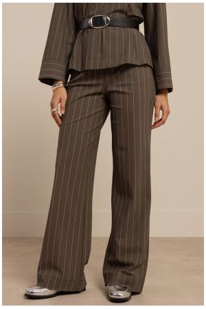 Studio Anneloes Marilon stripe trousers 7414 new army/kit Studio Anneloes Marilon stripe trousers 7414 new army/kit