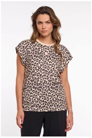 Rino & Pelle Sleeveless top with crew neck 8980 leopard Rino & Pelle Sleeveless top with crew neck 8980 leopard