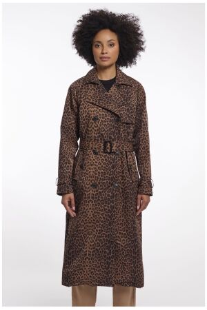 Rino & Pelle Double breasted coat 8980 leopard Rino & Pelle Double breasted coat 8980 leopard