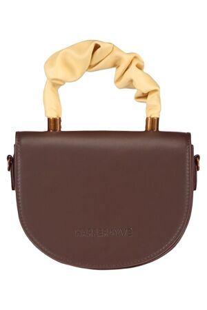 Harper and Yve JACE-BAG 1284 saddle brown/ light yellow