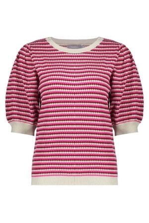 Geisha Pull stripe lrx 710 kit lurex/fuchsia/port