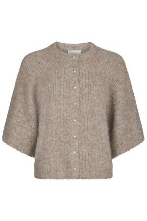 Neo Noir Amaya Fluffy Knit Cardigan 976 Beige melange Neo Noir Amaya Fluffy Knit Cardigan 976 Beige melange