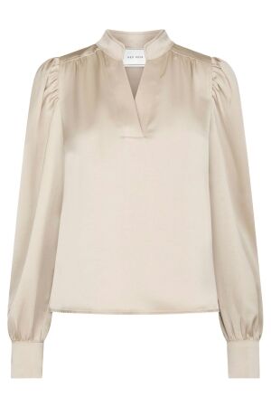 Neo Noir Rosslyn Heavy Sateen Blouse 720 Champagne