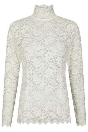 Neo Noir Liza Laceflower Blouse 122 Creme