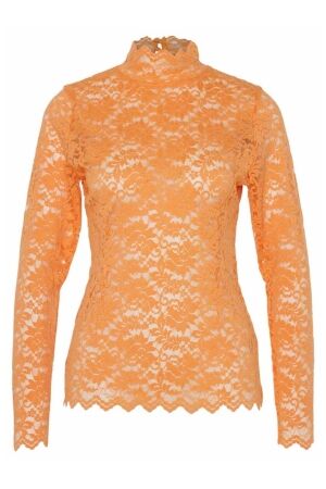 Neo Noir Liza Laceflower Blouse Orange