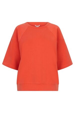 EsQualo Sweater raglan s/slve Modal 479 chili red