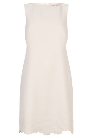 EsQualo Dress slve/lss flower bottom 165 natural EsQualo Dress slve/lss flower bottom 165 natural