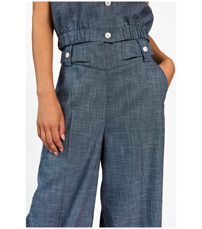 Aaiko NORE BUTTONS DENIM VIS 368 Blauw