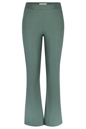 Studio Anneloes Flair bonded trousers 7600 dark sage green