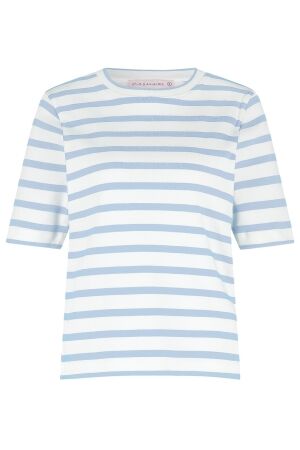 Studio Anneloes Annika stripe t-shirt 1170 off white/green