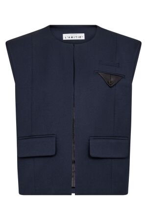 Haute L'amitié Premiere Box Waistcoat Navy