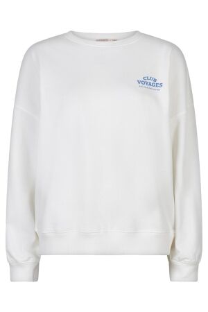EsQualo Sweater 'cities' 961 off white / blue EsQualo Sweater 'cities' 961 off white / blue