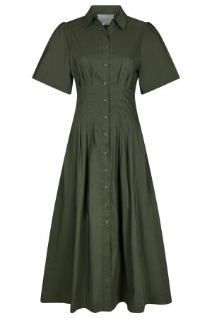 Neo Noir Baia Poplin Dress 151 Army Neo Noir Baia Poplin Dress 151 Army