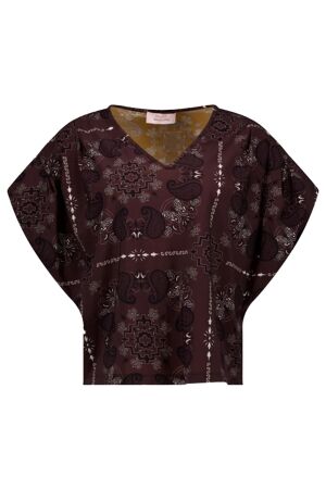 Studio Anneloes Renske paisley top 8714 espresso/kit