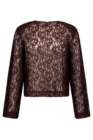 Studio Anneloes Amaya lace top 8700 espresso