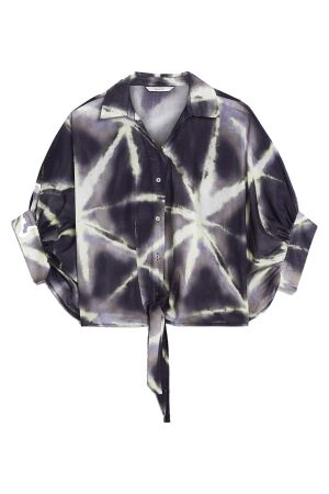 Summum Blouse Tie dye cotton 413 Blue Noir