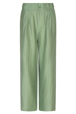 EsQualo Trousers wide light crinkle 319 jungle green EsQualo Trousers wide light crinkle 319 jungle green