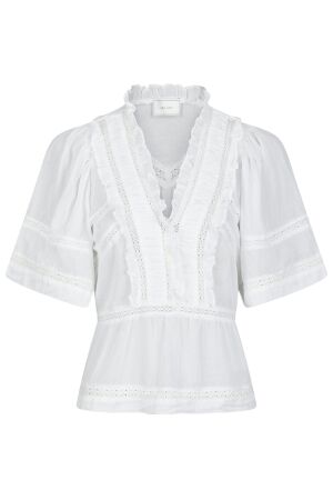 Neo Noir Evienne S Voile Top White