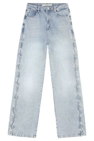 Homage Straight Jeans With Open Side Detail Bright Vintage