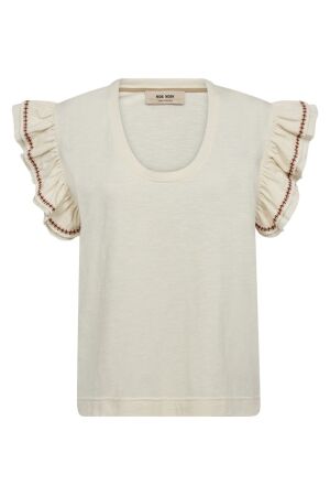 Mos Mosh MMTorra O-SS Tee 180 ecru Mos Mosh MMTorra O-SS Tee 180 ecru