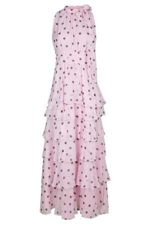 Neo Noir Marli Big Dot Dress Light pink