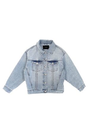 With Black  WBLMARTHA OVERSIZED DENIM JKT blue sprin blue spring