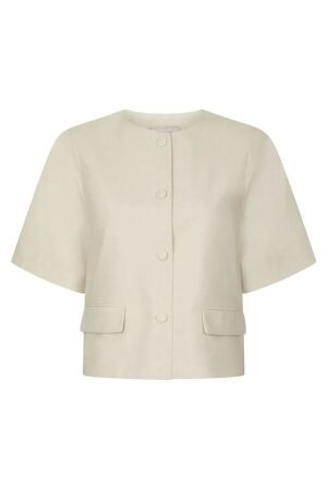 Neo Noir Rory Linen Blouse 122 Creme Neo Noir Rory Linen Blouse 122 Creme