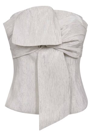 Co'Couture BiaCC Knot Tube Top 930-Silver