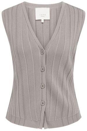YAYA Gebreid gilet met gestreepte s 441091 YAYA Gebreid gilet met gestreepte s 441091