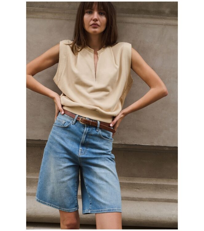 YAYA 01-321042-606 MID BLUE DENIM