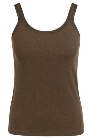 YAYA Singlet met mesh rand 90814