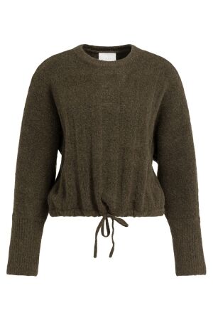 YAYA Ribgebreide trui met vleermuis 908142 YAYA Ribgebreide trui met vleermuis 908142