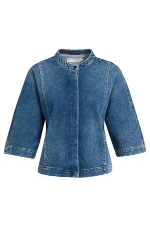 YAYA Denim blouse met korte mouwen 99024 YAYA Denim blouse met korte mouwen 99024