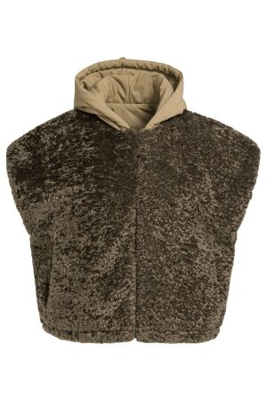 YAYA Omkeerbare bodywarmer van imit 90814 YAYA Omkeerbare bodywarmer van imit 90814