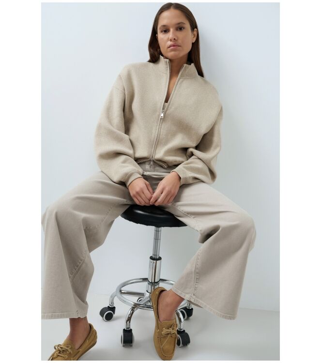 YAYA 01-010171-608 PURE CASHMERE BROWN MELANGE