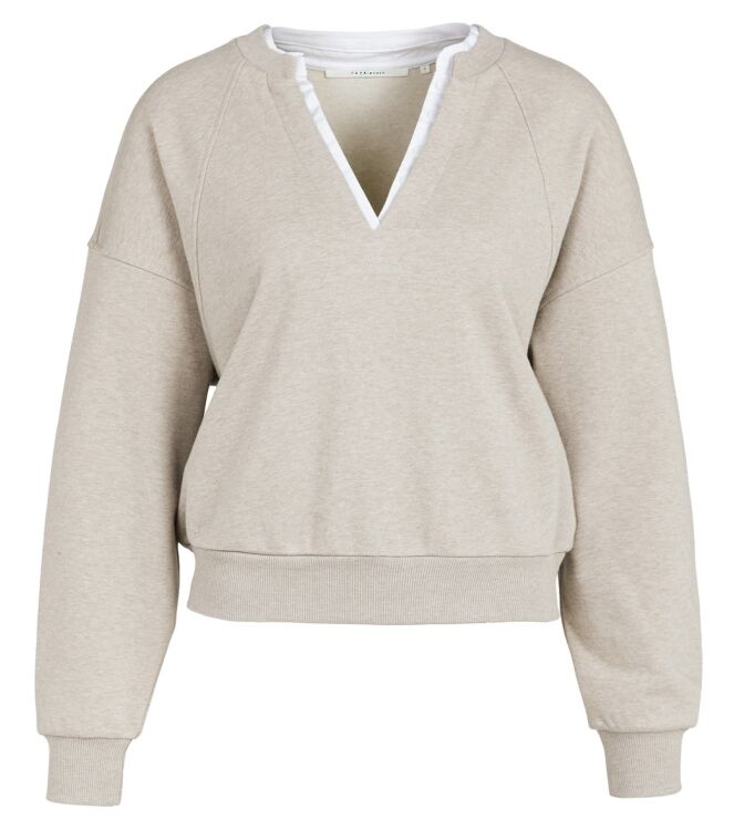 YAYA 01-109127-608 PURE CASHMERE BROWN MELANGE